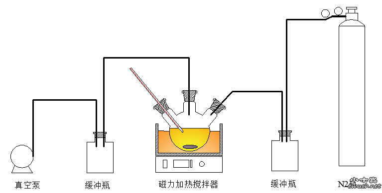 原为油品处理装置,右侧加个冷凝管即会催化剂回流处理装置,cad绘制